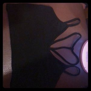 Black crop top